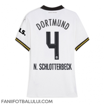 Borussia Dortmund Nico Schlotterbeck #4 Tricou Fotbal Replică 2024-25 Femei Treilea